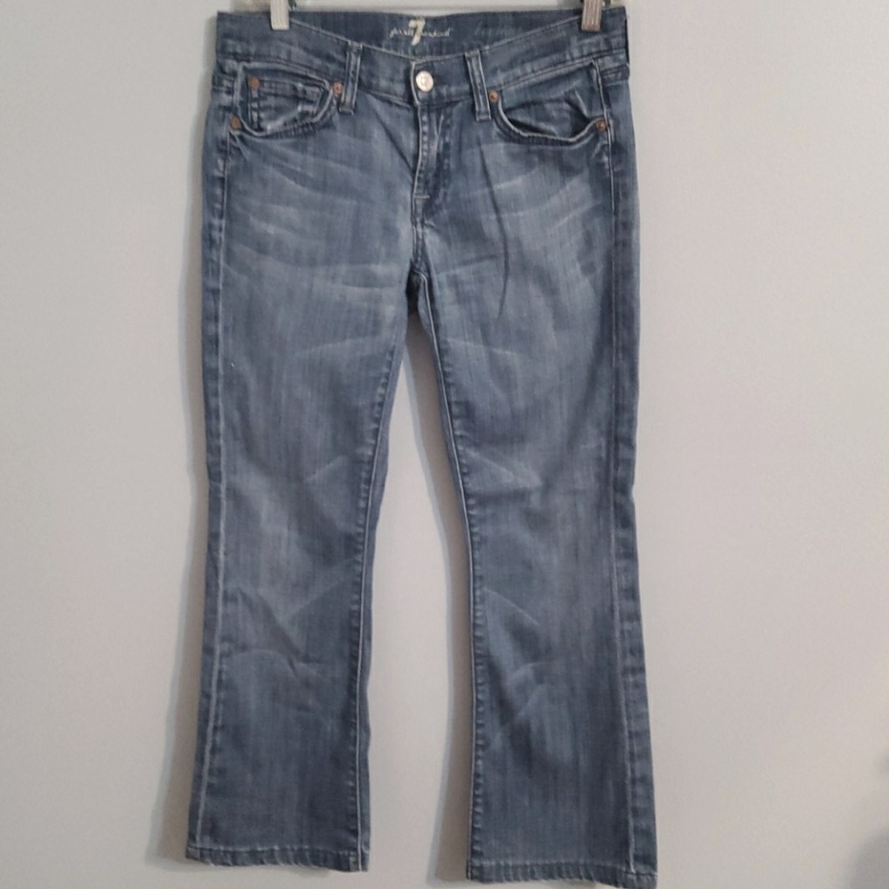 7 for all mankind bootcut denim jeans size 26